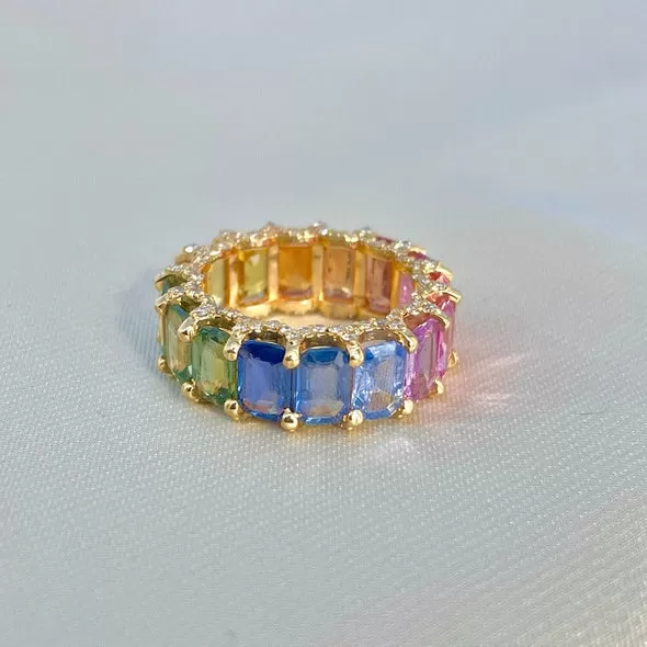 clearance 9k gold moissanite promise ring