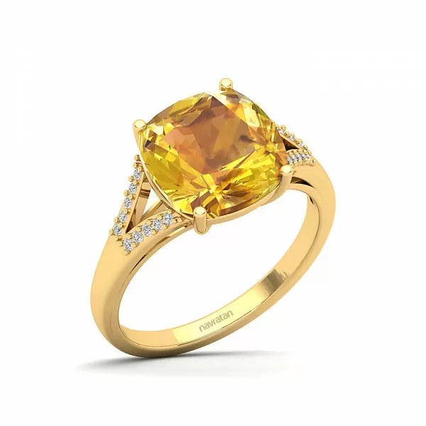 yellow gold accent ring prices