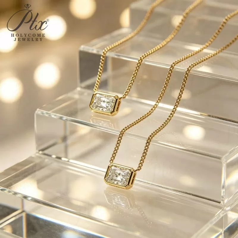 buy emerald cut gemstone eternity ring