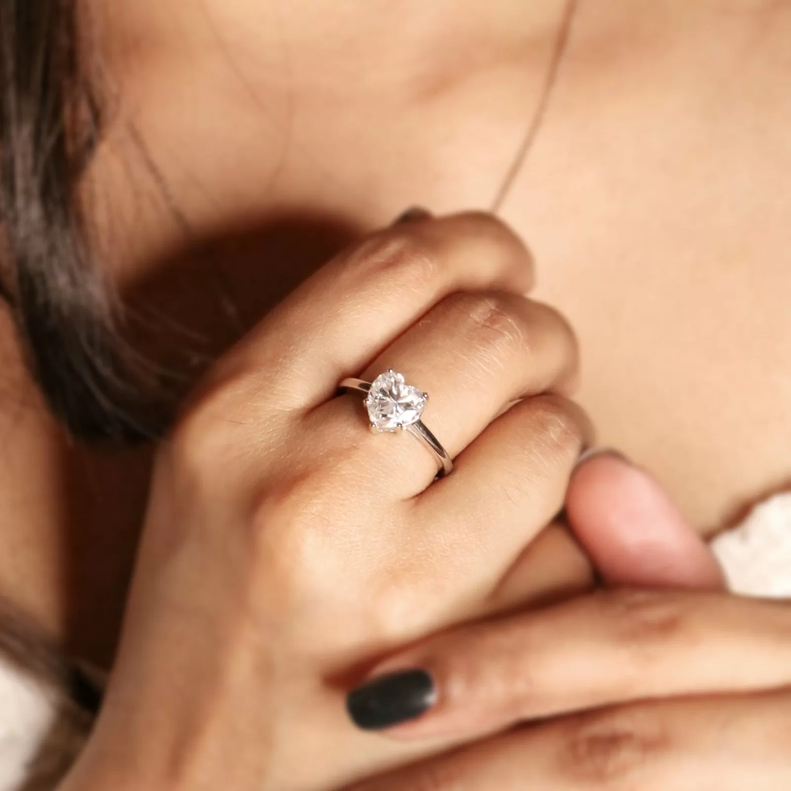 why does my moissanite stone cloudy