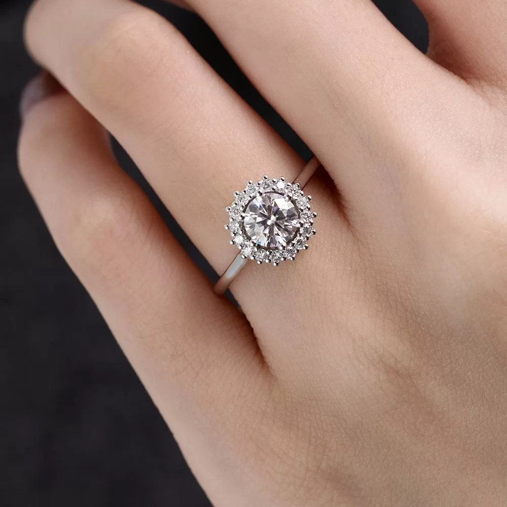 lab diamond engagement ring wedding ring $50