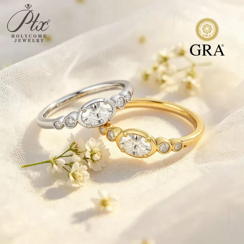 blue moissanite wedding band