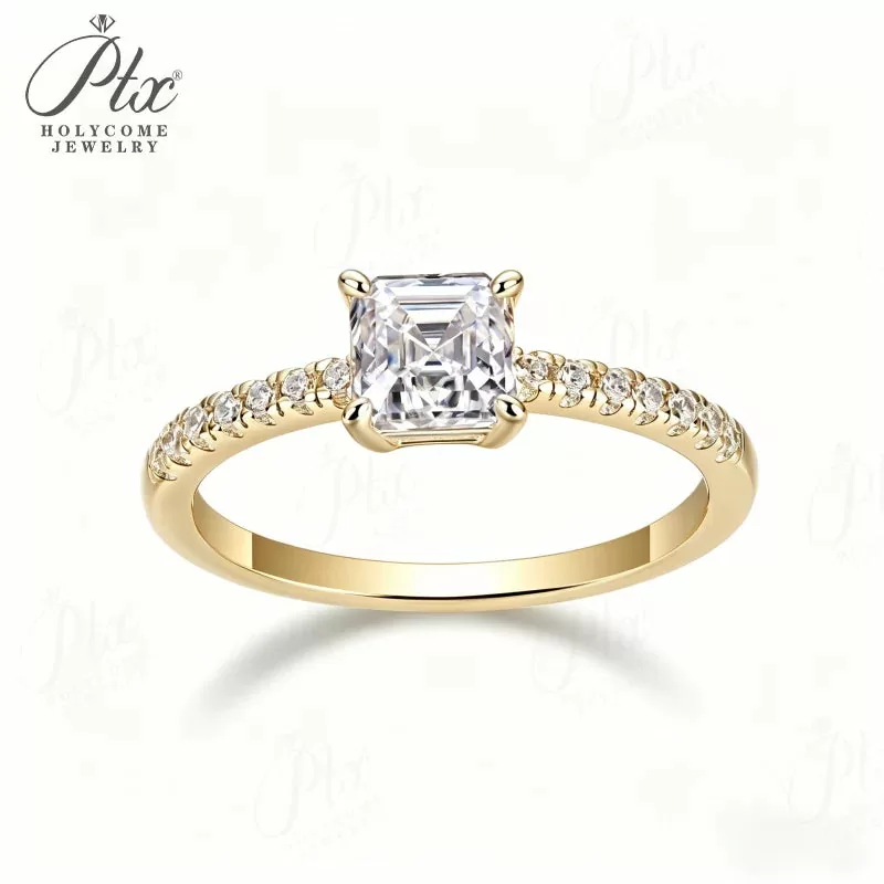cushion lab diamond ring