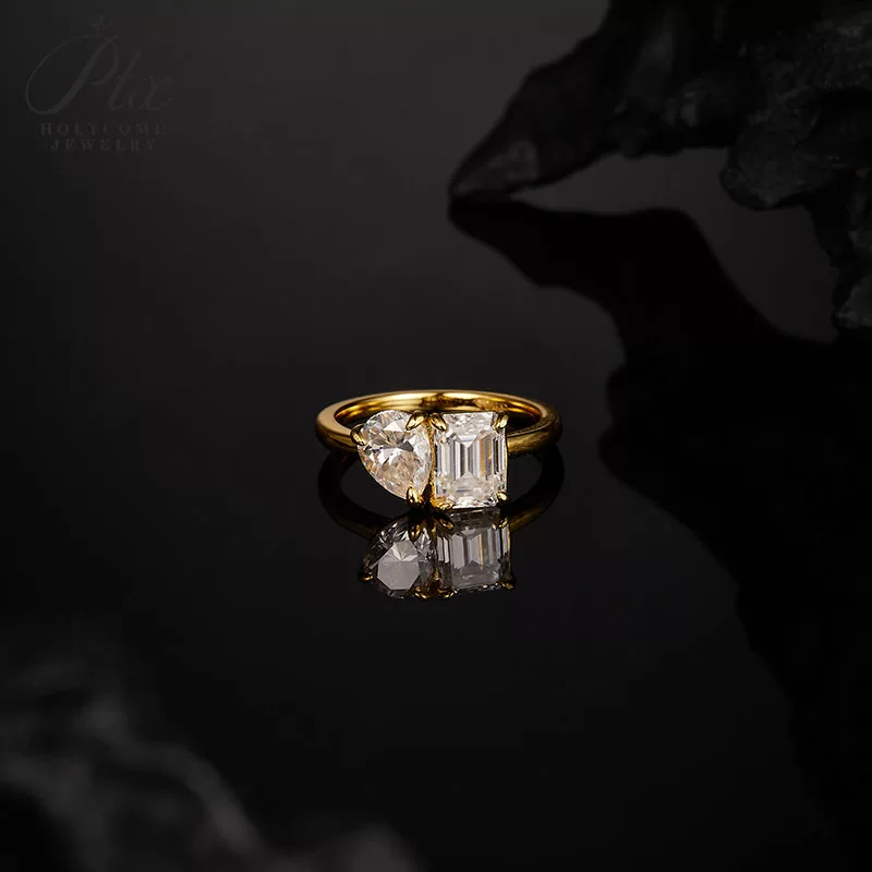 $1500 moissanite earrings wedding ring