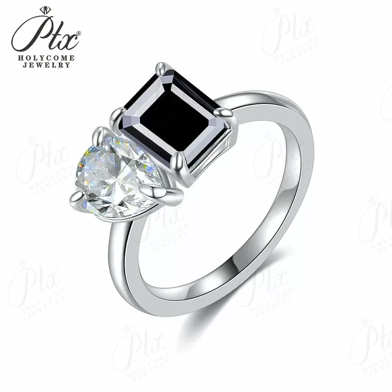 sterling silver synthetic diamond solitaire ring on sale